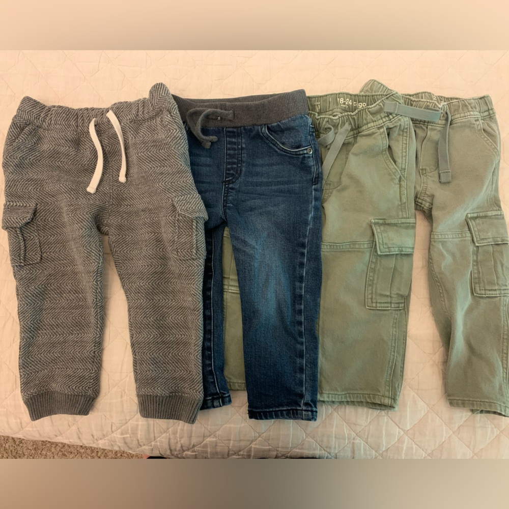 Lot of four toddler boy pants 2T and 18-24 month. Tucker and Tate, Baby Gap